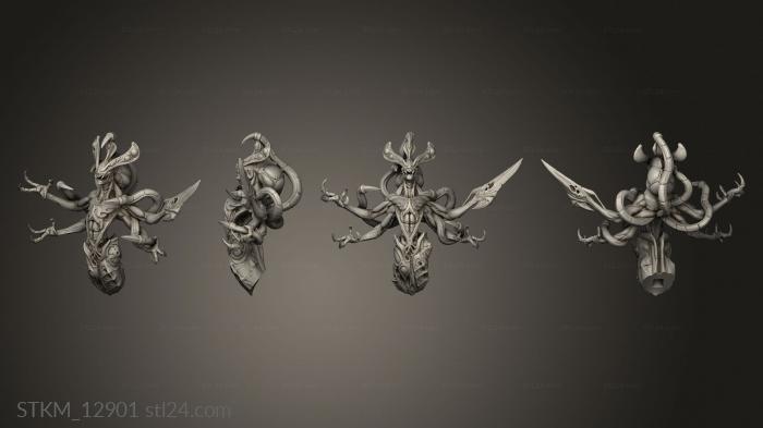 Статуэтки герои, монстры и демоны (Темная Матриарх, STKM_12901) 3D модель для ЧПУ станка