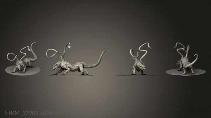Figurines heroes, monsters and demons (Drake Displacement, STKM_12903) 3D models for cnc