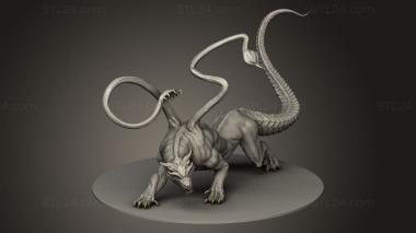 Figurines heroes, monsters and demons (Drake Displacement, STKM_12903) 3D models for cnc