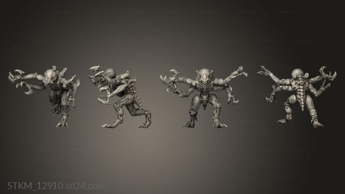 Figurines heroes, monsters and demons (David Martin Tyranids GENESTEALERS Griggs, STKM_12910) 3D models for cnc