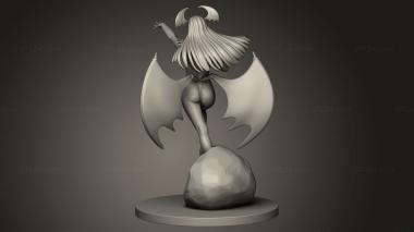 Figurines heroes, monsters and demons (Darkstalkers Morrigan, STKM_12915) 3D models for cnc