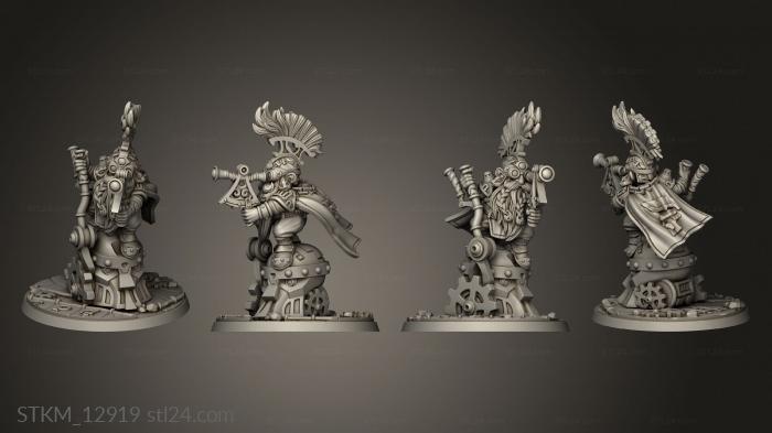 Figurines heroes, monsters and demons (Daryn Cas the Thermo Priest back, STKM_12919) 3D models for cnc