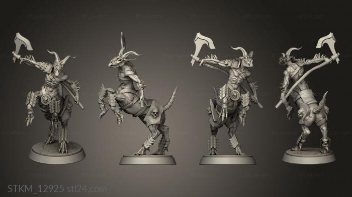 Figurines heroes, monsters and demons (Demon centaure, STKM_12925) 3D models for cnc