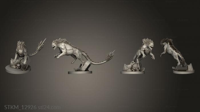 Figurines heroes, monsters and demons (DB Tyveria Manticora, STKM_12926) 3D models for cnc