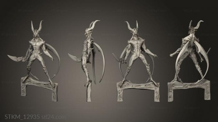 Статуэтки герои, монстры и демоны (Смертный Грех-Арка Дьявольского Меча, STKM_12935) 3D модель для ЧПУ станка