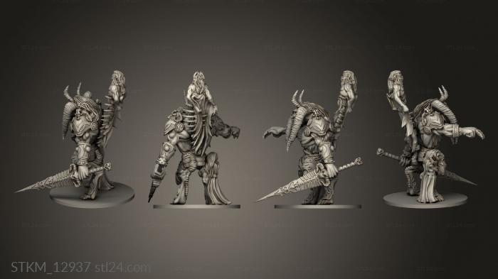 Figurines heroes, monsters and demons (Conation similar Cross Lances Tyr the Beast tyr, STKM_12937) 3D models for cnc