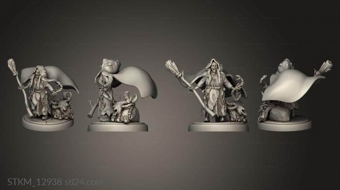 Figurines heroes, monsters and demons (Fey Woods Baba Yaga Magic, STKM_12938) 3D models for cnc