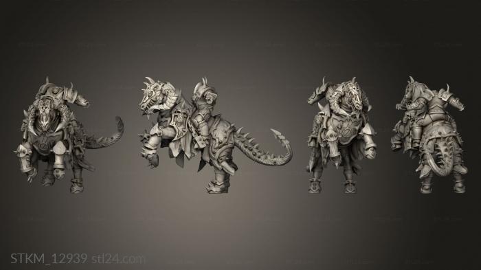 Figurines heroes, monsters and demons (Fantasy Dire Knight, STKM_12939) 3D models for cnc