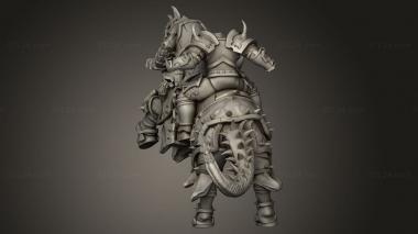 Figurines heroes, monsters and demons (Fantasy Dire Knight, STKM_12939) 3D models for cnc