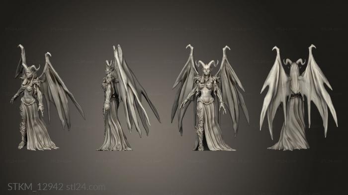 Статуэтки герои, монстры и демоны (Дьявольская Герцогиня, STKM_12942) 3D модель для ЧПУ станка