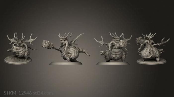 Figurines heroes, monsters and demons (asylum demon and Executioner Smough Dark Souls, STKM_12946) 3D models for cnc