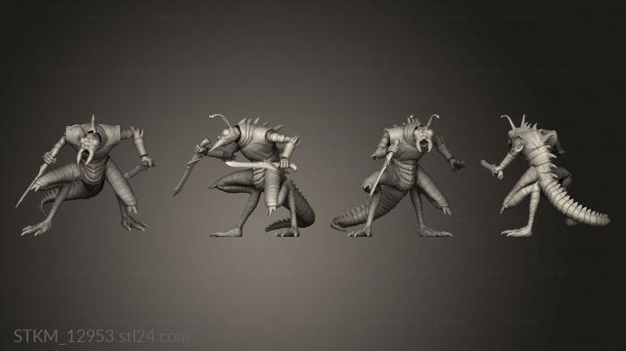 Статуэтки герои, монстры и демоны (Кинжал Ледяного Дьявола, STKM_12953) 3D модель для ЧПУ станка