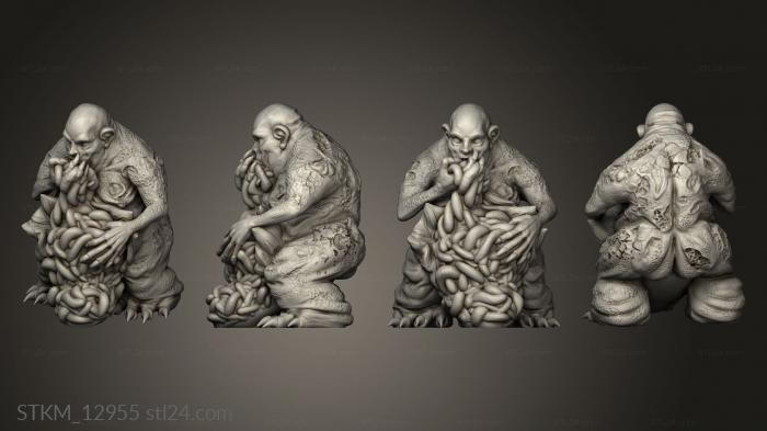 Figurines heroes, monsters and demons (Mane Demon Eating, STKM_12955) 3D models for cnc