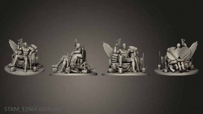 Figurines heroes, monsters and demons (Deadpool kills The Marvel UNIVERSE, STKM_12964) 3D models for cnc