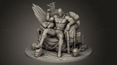 Figurines heroes, monsters and demons (Deadpool kills The Marvel UNIVERSE, STKM_12964) 3D models for cnc