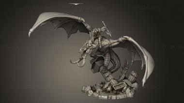 Figurines heroes, monsters and demons (Dragon Tamer, STKM_12966) 3D models for cnc