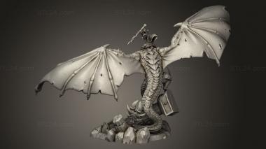 Figurines heroes, monsters and demons (Dragon Tamer, STKM_12966) 3D models for cnc