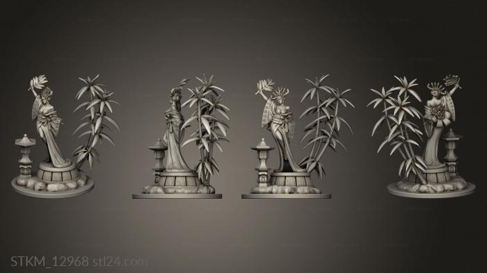 Figurines heroes, monsters and demons (Uzume Bamboo, STKM_12968) 3D models for cnc