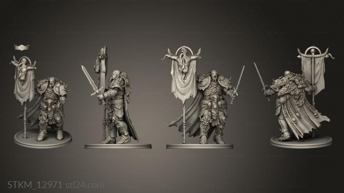 Figurines heroes, monsters and demons (Death Knight Pauldrons, STKM_12971) 3D models for cnc