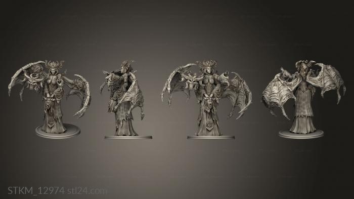 Статуэтки герои, монстры и демоны (Повелитель Демонов, STKM_12974) 3D модель для ЧПУ станка