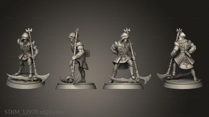 Figurines heroes, monsters and demons (Death Reapers Marsel, STKM_12978) 3D models for cnc