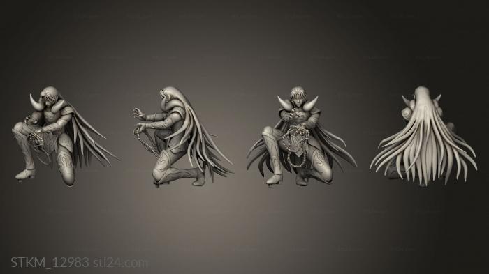 Figurines heroes, monsters and demons (ATHENA EXCLAMATION DIORAMA MU ARIES ADURA TRAS, STKM_12983) 3D models for cnc
