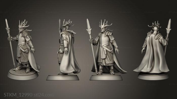 Figurines heroes, monsters and demons (Demon soldier, STKM_12990) 3D models for cnc