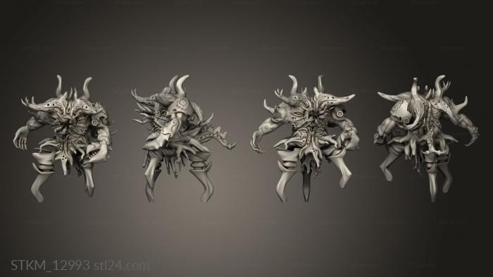 Статуэтки герои, монстры и демоны (Ножки треноги Мистический Голубиный игровой зверь, STKM_12993) 3D модель для ЧПУ станка