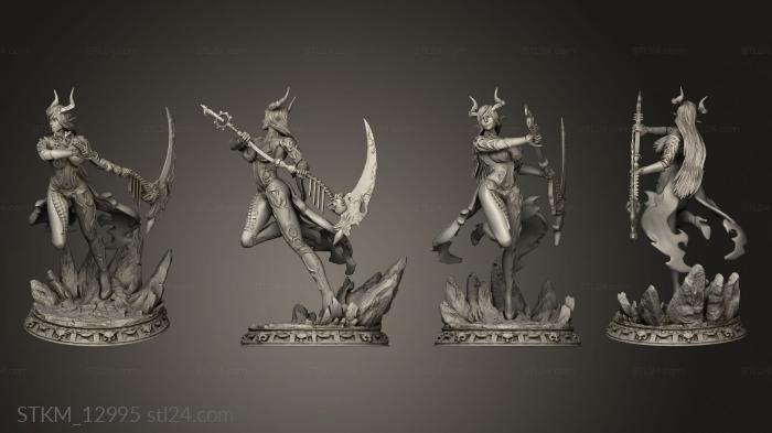 Статуэтки герои, монстры и демоны (Королева Цирка,Королева Циркапозиции, STKM_12995) 3D модель для ЧПУ станка