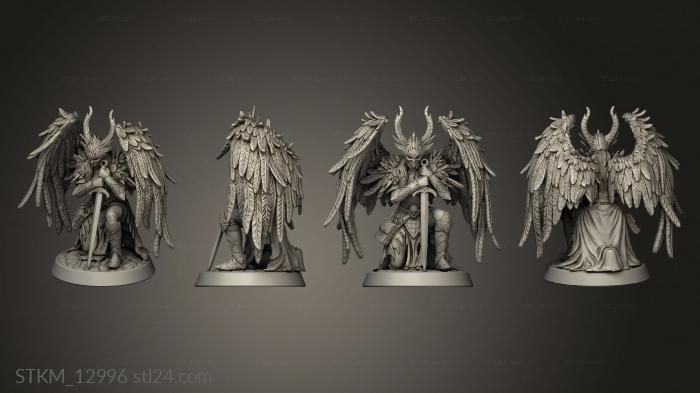 Figurines heroes, monsters and demons (Fantasy Journey to Nidavellir Fallen Valkyrie, STKM_12996) 3D models for cnc