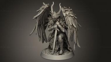 Figurines heroes, monsters and demons (Fantasy Journey to Nidavellir Fallen Valkyrie, STKM_12996) 3D models for cnc