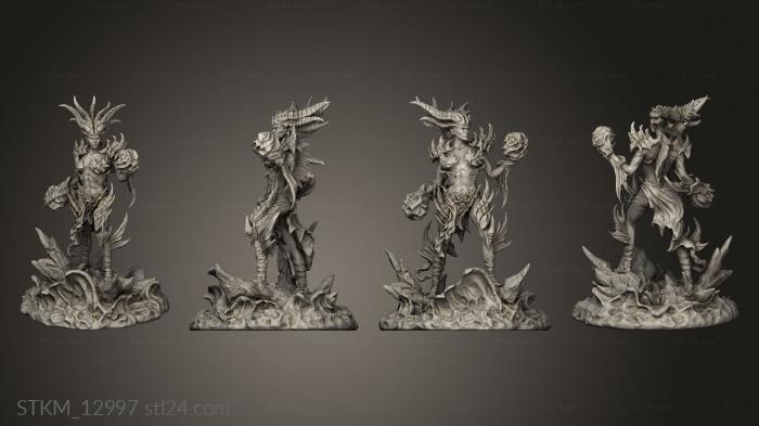 Figurines heroes, monsters and demons (Deep Waters Kalista, STKM_12997) 3D models for cnc