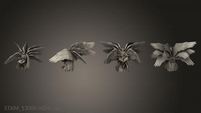 Figurines heroes, monsters and demons (Angel Death Angel Of, STKM_13000) 3D models for cnc