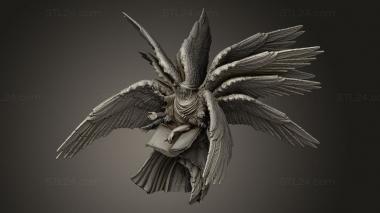 Figurines heroes, monsters and demons (Angel Death Angel Of, STKM_13000) 3D models for cnc