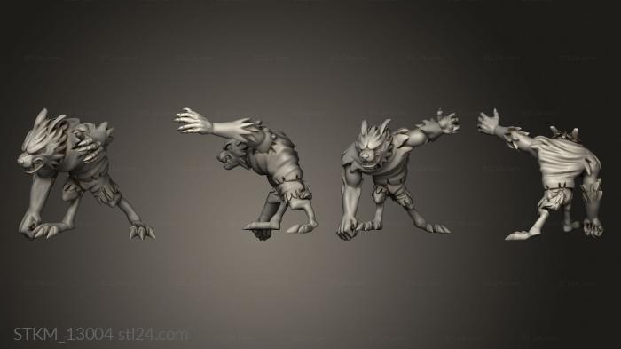 Figurines heroes, monsters and demons (Cross Lances Halloween Hellraisers Blood Bowl franco, STKM_13004) 3D models for cnc