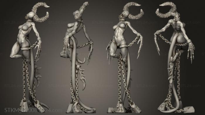 Figurines heroes, monsters and demons (Demon Hunter Demoness, STKM_13008) 3D models for cnc