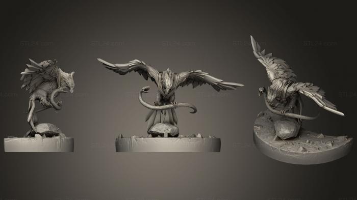 Figurines heroes, monsters and demons (Sword amp Sorcery147, STKM_1301) 3D models for cnc