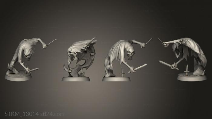 Статуэтки герои, монстры и демоны (Потолки, STKM_13014) 3D модель для ЧПУ станка
