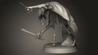 Figurines heroes, monsters and demons (Ceilings, STKM_13014) 3D models for cnc