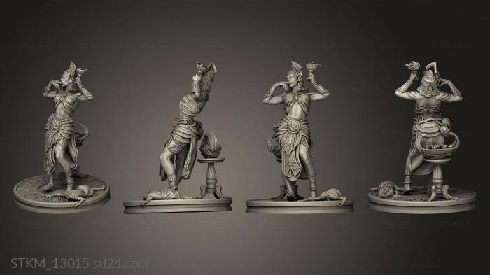 Figurines heroes, monsters and demons (Empire the Sands Daughters Sekhmet, STKM_13015) 3D models for cnc