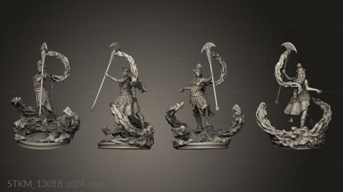 Статуэтки герои, монстры и демоны (Империя Песков Дочери Сехмет, STKM_13018) 3D модель для ЧПУ станка