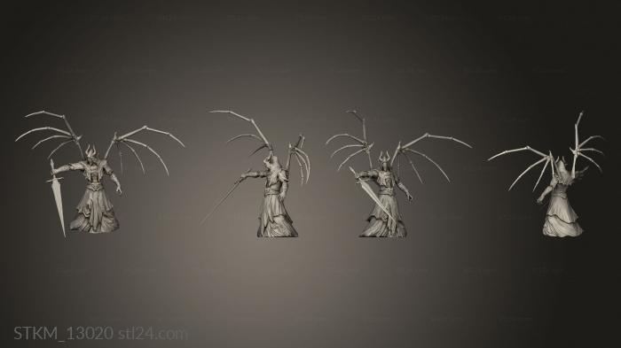 Статуэтки герои, монстры и демоны (Демонический Пир Жнеца вары, STKM_13020) 3D модель для ЧПУ станка