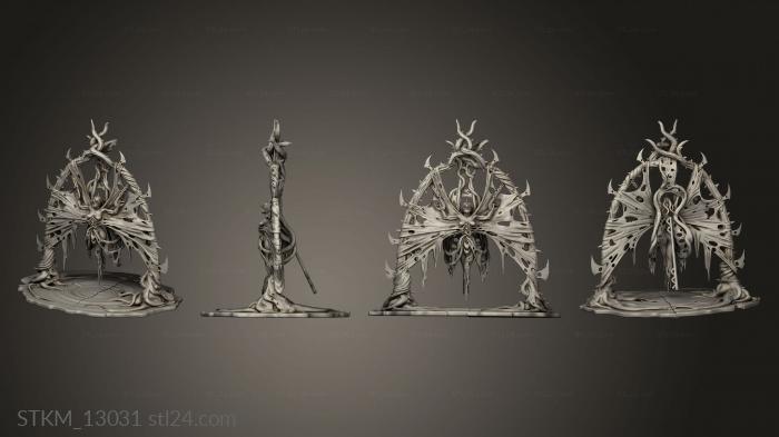 Статуэтки герои, монстры и демоны (Ножи Королевы Герольдов, STKM_13031) 3D модель для ЧПУ станка
