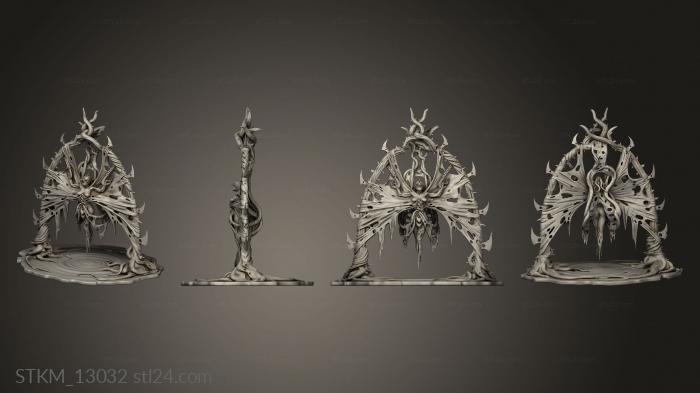 Статуэтки герои, монстры и демоны (Ножи Королевы Герольдов, STKM_13032) 3D модель для ЧПУ станка