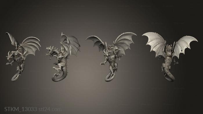 Figurines heroes, monsters and demons (Despoilers Dragon lord on, STKM_13033) 3D models for cnc