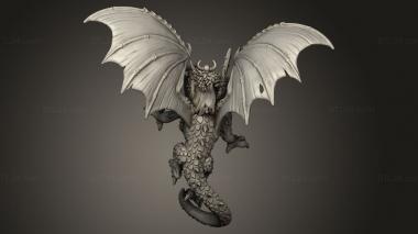 Figurines heroes, monsters and demons (Despoilers Dragon lord on, STKM_13033) 3D models for cnc