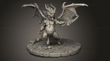 Figurines heroes, monsters and demons (Malignant Sd, STKM_13039) 3D models for cnc