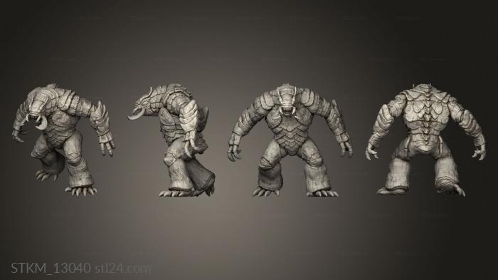 Figurines heroes, monsters and demons (Depths The Mountain Cave Brutus Brute, STKM_13040) 3D models for cnc