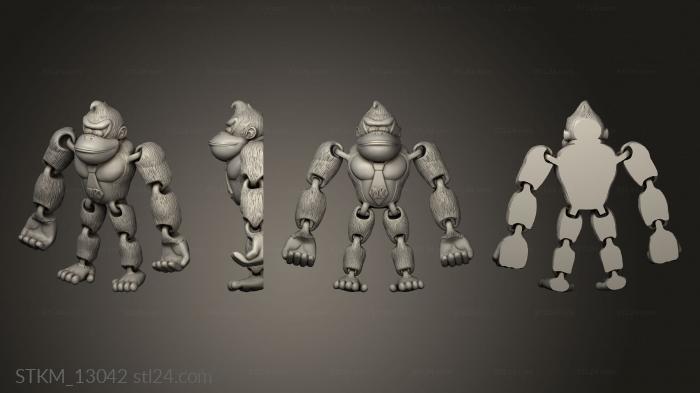 Figurines heroes, monsters and demons (Donkey Kong, STKM_13042) 3D models for cnc