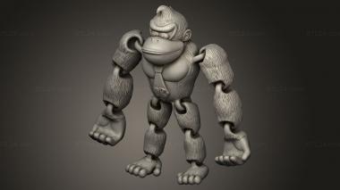 Figurines heroes, monsters and demons (Donkey Kong, STKM_13042) 3D models for cnc